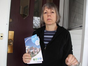 Deborah Coutts-Smith says a representative with Just Energy misled her into signing a contract with the energy company. She's warning residents to be vigilant. TYLER KULA/ THE OBSERVER/ QMI AGENCY