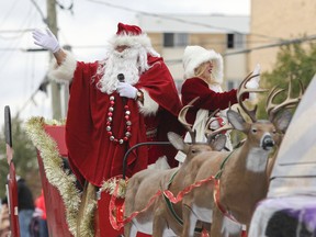 Santa and Mrs. Claus were the main attractions at the annual Amherstview Lions Club's Santa Claus parade on Saturday. It's the first parade of the season and is a fundraiser for the Lions Club's Christmas Hamper program, which helps provide food to families during the holiday season. (Julia McKay/The Whig-Standard)