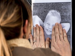 Eight-year-old Hugo died as a result of injuries received when he was struck by a puck while watching the second tier French championship ice hockey match between Dunkirk and Reims. (AFP PHOTO PHILIPPE HUGUEN)