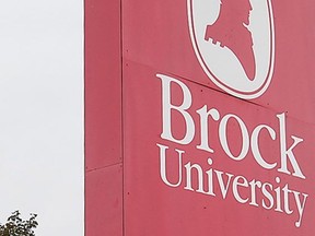Brock University sign