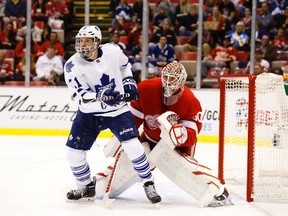 Maple Leafs winger David Clarkson can cause havoc in front of opposing nets. (USA TODAY Sports)