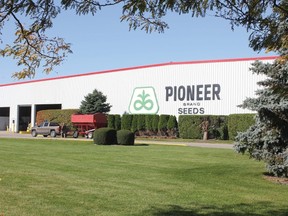 Du Pont Pioneer's Chatham-Kent seed processing facility.