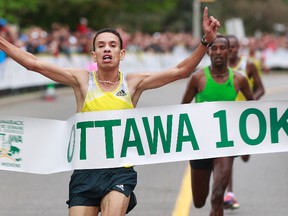 The Tamarack Ottawa Race Weekend took place in Ottawa, On. Saturday May 25, 2013. Over ten thousand runners taking part in the 10K race Saturday evening. Winner of the 10k race was El Hassan El Abbassi with the time of 0:27:36.6.  Tony Caldwell/Ottawa Sun/QMI Agency