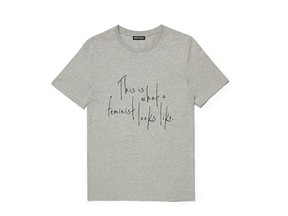 Elle UK, brand Whistles and The Fawcett Society teamed up to create 'This Is What A Feminist Looks Like' collection. (Whistles.com)