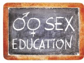 sex education blackboard