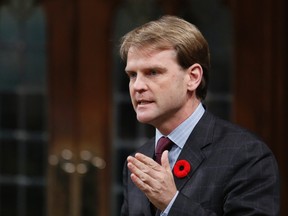 Canada's Immigration Minister Chris Alexander speaks during Question Period in the House of Commons on Parliament Hill in Ottawa November 4, 2014. REUTERS/Chris Wattie