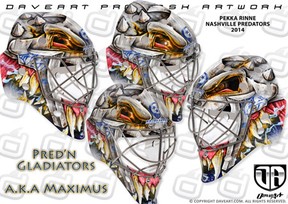 DAVEART.com - In his new mask Cam Talbot will be transformed into