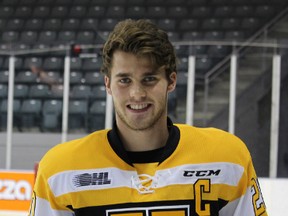 Third-year defenceman Roland McKeown is the newest captain of the Kingston Frontenacs. (Emanuela Campanella/For The Whig-Standard)