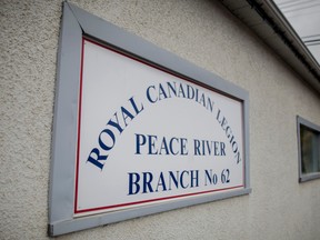 The Peace River batch of the Royal Canadian Legion branch is pictured in Peace River, Alta. on Sunday, September 7, 2014.   ADAM DIETRICH/QMI AGENCY