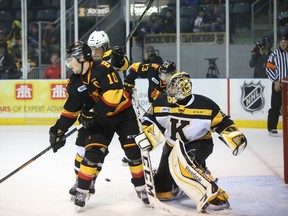 Belleville Bulls captain Jake Marchment in action against the Kingston Frontenacs on Oct. 3. (Ian MacAlpine/The Whig-Standard)