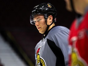 Curtis Lazar and the rest of the Ottawa Senators practised at the Canadian Tire Centre Friday morning as training camp continues. (Chris Hofley/Ottawa Sun)
