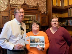 Mayor Elect Stephen Molnar, with a Snowflake for the town's Family Christmas Tree, Patricia Phelps and Suzanne Fleet. (CHRIS ABBOTT/TILLSONBURG NEWS)