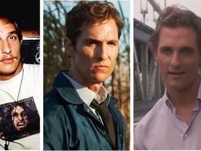 Matthew McConaughey's roles (L to R): Dazed and Confused, True Detective, and How to Lose a Guy in 10 Days.

(Courtesy)