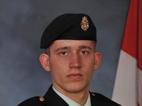 Private Steven Allen is dead after a tactical structure collapsed while he was conducting an exercise at the military training centre in Wainwright.Image supplied.