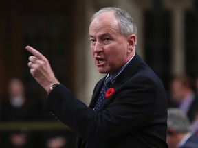 Canada's Defence Minister Rob Nicholson speaks during question [eriod in the House of Commons on Parliament Hill in Ottawa November 6, 2014. (REUTERS/Chris Wattie)