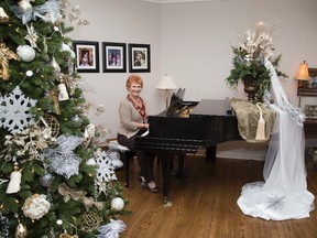 Patricia Martyn, of the Rotary Club, is the decoration co-ordinator of the Christmas in St. Thomas homes tour. (DEREK RUTTAN/The London Free Press)