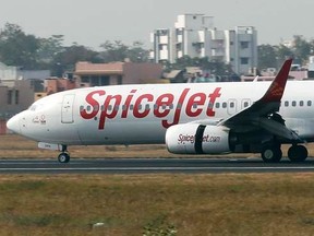 A SpiceJet passenger plane.  REUTERS/Amit Dave, FILE