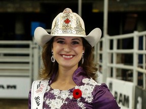 2014 Miss Rodeo Canada Nicole Briggs from Gibbons at Rexall Place in Edmonton, Alta., on Wednesday day Nov 5 , 2014. Tom Braid/Edmonton Sun