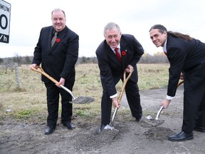INTELLIGENCER FILE PHOTO
It has been months since the official groundbreaking for the new water treatment facility at the Tyendinaga Mohawk Territory. Construction of the new plant is currently on time and on budget.