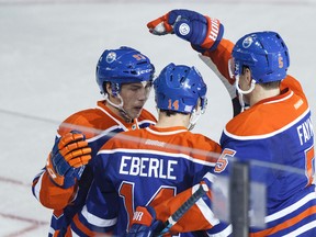 It's just a matter of puck luck before the Edmonton Oilers have more scenes like this, according to Jordan Eberle (Ian Kucerak, Edmonton Sun).