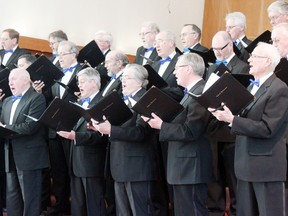 The Harbouraires Male Choir will perform at the Christmas-themed Sound of Goderich on Sun., Nov. 30 at Lakeshore United Church. (Signal Star file photo)
