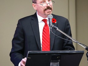Amalgamated Transit Union local 113 president Bob Kinnear speaks at City Hall on Monday, Nov. 10, 2014. (MICHAEL PEAKE/Toront Sun)