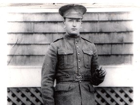 Rueben Hubley in uniform, 1914.