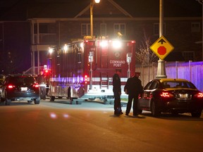 A double shooting on Yellow Avens Blvd. in Brampton left one man dead. (ANDREW COLLINS/Special to the Toronto Sun)
