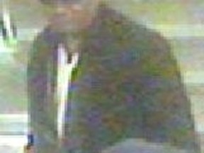 Security camera image of a man wanted for sexual assault Oct. 26 at St. George subway station.