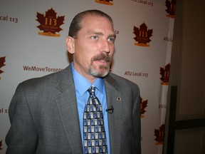 TTC union president Bob Kinnear (Terry Davidson/Toronto Sun)