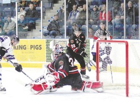 Austin Kemp of the London Nationals has seen most of his goals come on road trips. (File photo)
