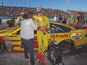 Joey Logano is the Dean of Speed’s pick to win the NASCAR championship on Sunday at Homestead. (AFP)