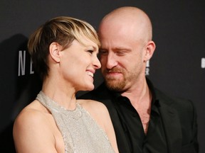Robin Wright and Ben Foster. 

REUTERS/Danny Moloshok