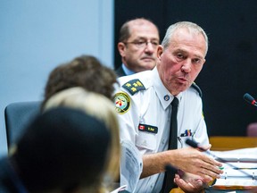 Toronto Police Chief Bill Blair during a Toronto Police Services Board meeting at police headquarters in Toronto on Thursday, November 13, 2014. (Ernest Doroszuk/Toronto Sun)