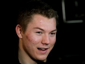 Senators' Curtis Lazar has been getting a lot of attention from the media on the Western road trip. (QMI Agency)