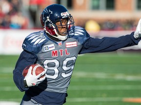 Montreal Alouettes receiver Duron Carter. (Joel Lemay, QMI Agency)