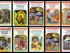 A collection of Choose Your Own Adventure books