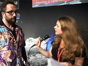 Rosetta mission scientist Matt Taylor received a wave of criticism for his choice of attire on the day of the Philae probe's comet landing. (YouTube)