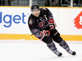 Ottawa 67's captain Travis Konecny suffered an upper-body injury during Sunday's game in Mississauga against the Steelheads. (Chris Hofley/Ottawa Sun)