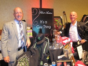 Local business icons Rick and Duane Koch (Koch Ford Lincoln) show their support at the Hoofbeats & Heartbeats Gala Friday night, in support of the Whitemud Equine Learning Centre and Little Bits Therapeutic Riding Association. (SUPPLIED)