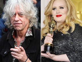 Bob Geldof and Adele (WENN.COM)