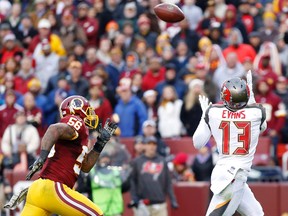 Bucs WR Mike Evans scored two TDs against Washington. (USA TODAY SPORTS)