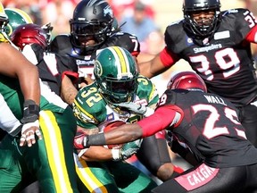 Based on their record against the Esks this season and the Esks performance Sunday, the Stampeders should be favoured in the West final. (QMI Agency)