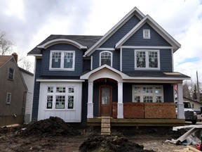 New construction of homes in the Glenora area in Edmonton, Alberta on Tuesday, May 6, 2014.  Homes are being built in the old styles of the area.  Perry Mah/ Edmonton Sun