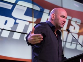 Dana White, President and CEO of the UFC, is planning 3-to-5 cards in Canada. (AFP)