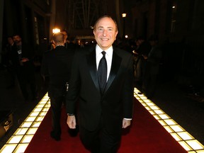 NHL Commissioner Gary Bettman walks the red carpet Monday night at the Hockey Hall of Fame red carpet. Bettman will be the keynote speaker at the Rady Jewish Community Centre Sports Dinner next year. (Craig Robertson//QMI Agency)