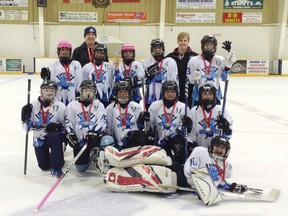 The Goderich U12 Petite Ice Crushers captured the gold medal at the 25th annual Ron Ferguson Memorial Tournament held in Exeter on Nov. 15 and Nov. 16.