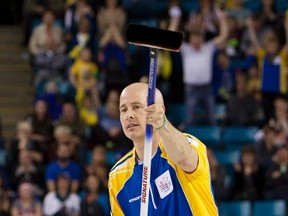 Kevin Koe, skip of  the 2015 Brier champs Team Alberta. (Reuters)