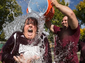 More than $350,000 was raised in Manitoba for ALS research through the ice bucket challenge. (Ian Kucerak/QMI Agency)
