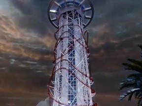 Skyscraper roller coaster